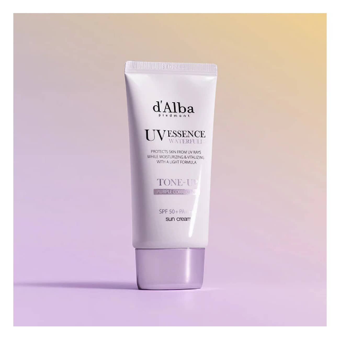 d'Alba Waterfull UV Essence Tone Up Sun Cream Purple SPF50+ PA++++