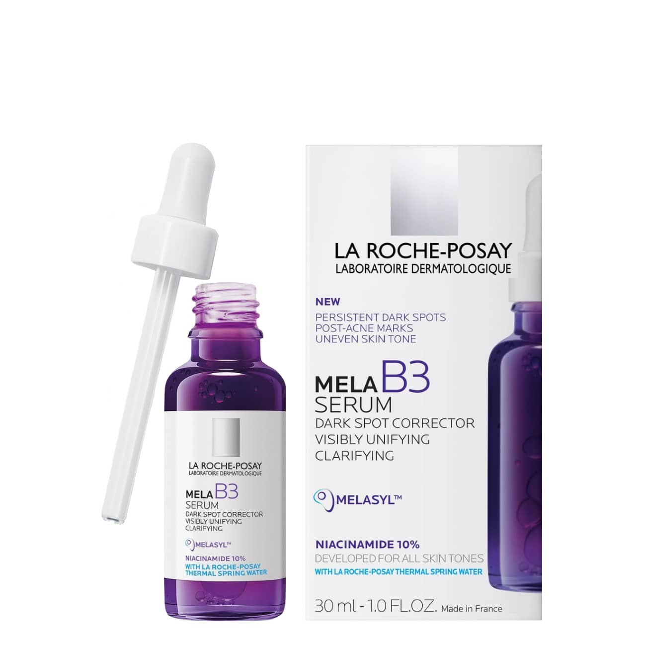 LA ROCHE-POSAY MELA B3 セット 200ml + 30ml Mela B3 Dark Spot Serum & UV Daily Moisturizer Set | La