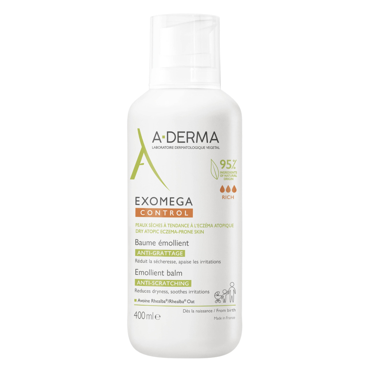 A-Derma Exomega Control Emollient Balm 400ml
