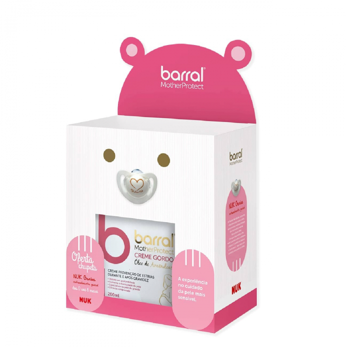 Barral Motherprotect Almond Oil Fat Cream + Nuk Genius Pacifier Pack
