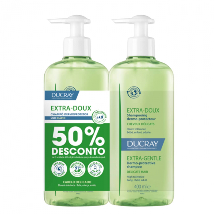 Veroveren knoop Somber Ducray Extra Doux Duo Shampoo 2x400ml