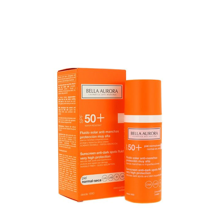 Bella Aurora Anti-dark Spots Fluid Sunscreen Normal To Dry Skin SPF50+