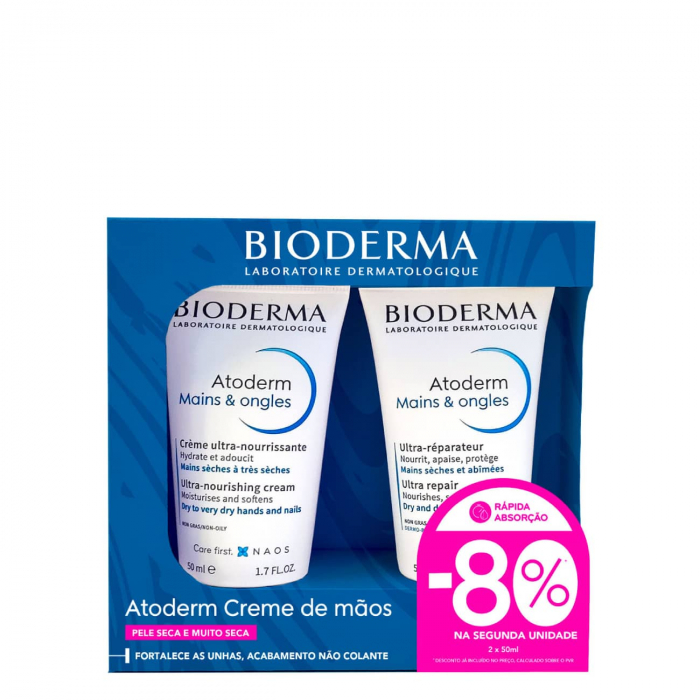 Bioderma Atoderm Ultra-nourishing Hand Cream Pack