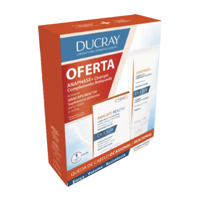 Ducray Anacaps Reactiv AntiHair Loss Set Capsules + Shampoo