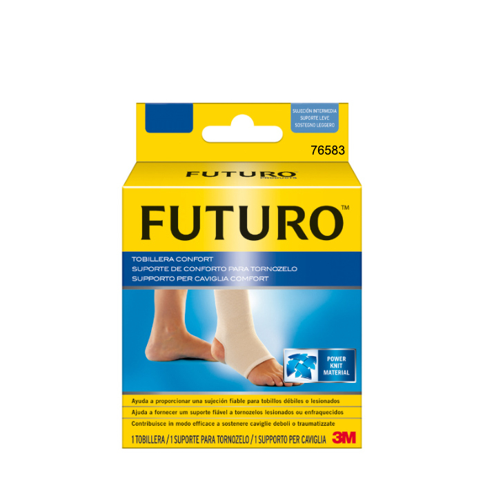 3M Futuro Comfort Lift Ankle Support For Left or Right Foot, Beige