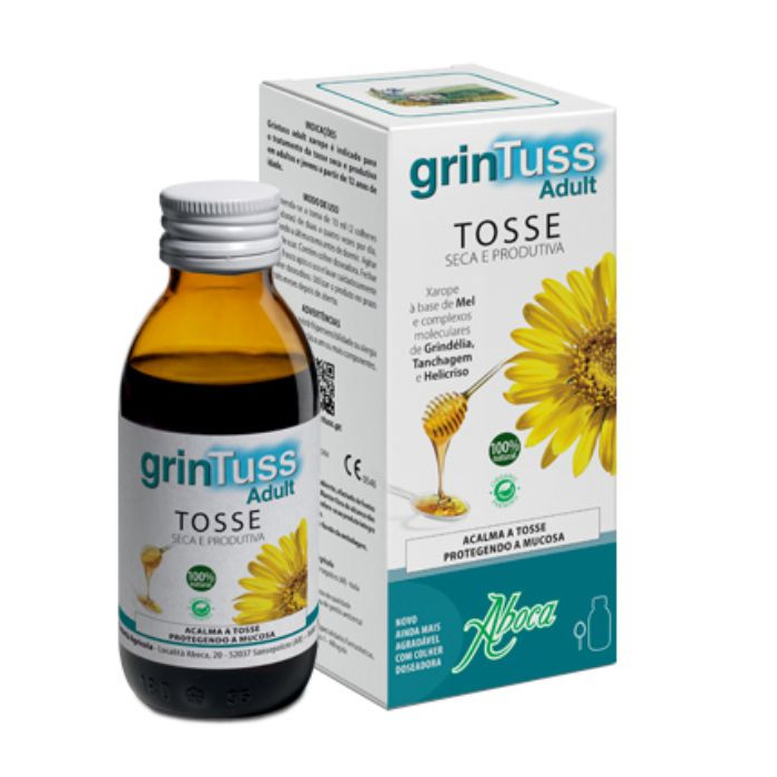 grinTuss Adult honey-based syrup, 128 g