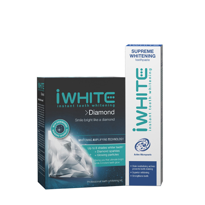 iWhite Diamond Instant Teeth Kit Free Toothpaste