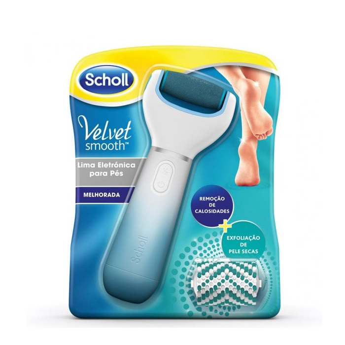Dr Scholl Velvet Smooth Electronic Foot File Blue