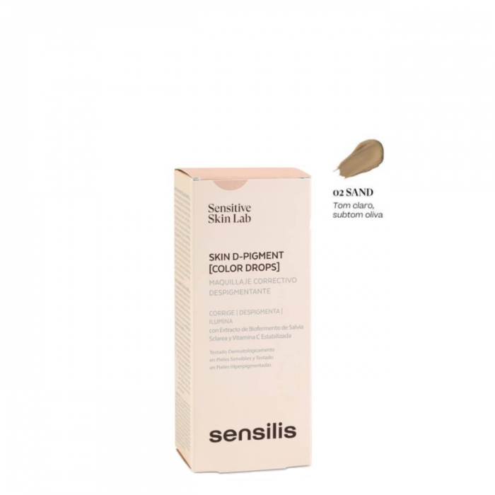 Sensilis Skin D-Pigment Color Drops Foundation 02 Sand 30ml