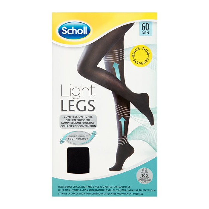 Dr. Scholl Light Legs Compression Tights 60DEN Large Black