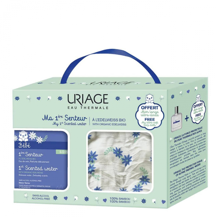 Uriage 1st Water Without Soap for Babies 1 Liter + GIFT Cleansing Cream  200ml - Baby bath products - Baby Products