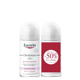Eucerin 48h 0% Aluminium Roll-On Deodorant Duo Pack