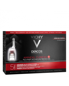 Dercos Aminexil Clinical 5 Men Anti-Hair Loss Ampoules-x21