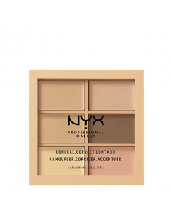 NYX Conceal, Correct, Contour Face Palette Light 1.5g