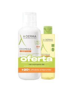 A-Derma Exomega Control Emollient Balm + Shower Oil Pack