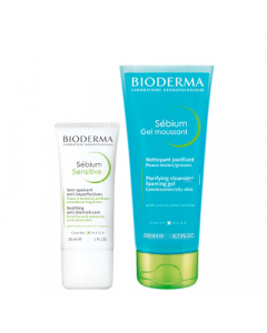 Bioderma Sébium Sensitive Pack Crema Anti-Imperfecciones + Gel Limpiador