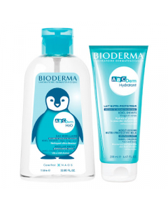 Solución micelar Bioderma ABCDerm + kit de leche hidratante