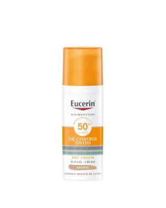 Eucerin Oil Control Gel-Crema Solar con Color SPF50+ Medio 50ml