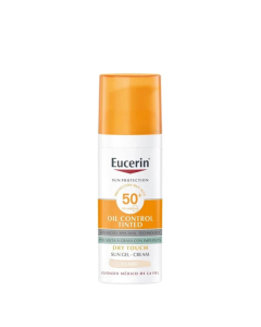 Eucerin Oil Control Gel-Crema Solar Con Color SPF50+ Claro 50ml