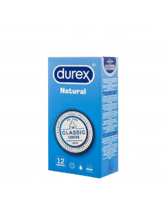 Durex Natural Plus. Condones 12un.