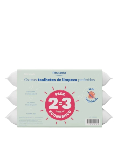 Mustela Unscented Wipes 2=3