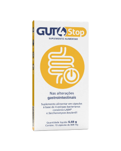 Gut4 Stop Probiotic Capsules for Acute Diarrhea 10un.
