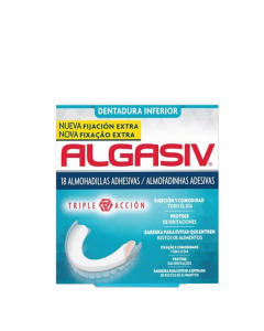 Algasiv Lower Denture Adhesive Cushions, 18 Units