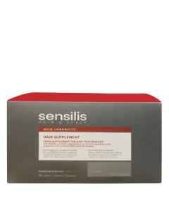 مكمل غذائي من Sensilis Hair لمكافحة تساقط الشعر، 30 جرعة
