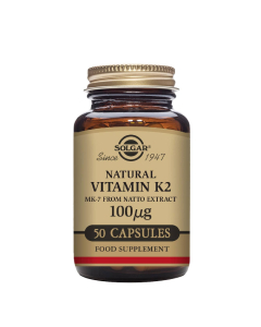 سولغار فيتامين K2 طبيعي 100 ميكروغرام 50 كبسولة نباتية