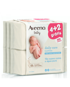Aveeno Baby Daily Care Wipes Pack 6x72wipes
