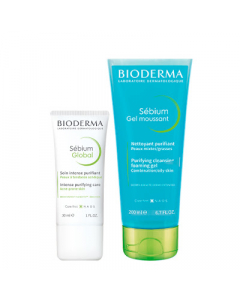 Bioderma Sébium Pack Global Intensive Purifying Care + Cleansing Foaming Gel 30+200ml