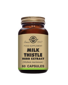 كبسولات نباتية من مستخلص شوك الحليب من سولغار 60 وحدة.
