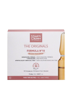 Martiderm Formula nº10 HD Color Touch SPF30 Ampoules 10un.
