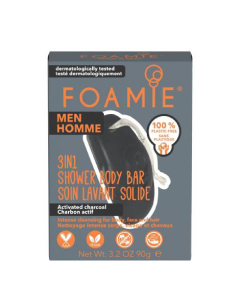 Foamie Men 3 en 1 Bar What a Man Carbón activado
