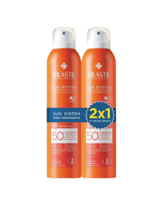 Rilastil Sun System Spray transparente SPF50+ Pack promocional 2 unidades 200 ml
