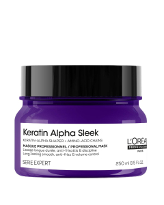 لوريال بروفيشنال كيراتين ألفا سمووث ماسك لتنعيم الشعر ومكافحة التجعد 250 مل