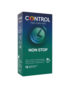 Control Non Stop Dots Lines Stimulating and Delaying Condoms 12units.