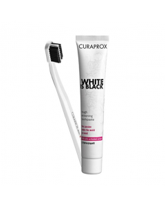 Curaprox White is Black Toothpaste + Toothbrush