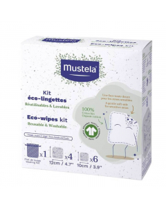 Mustela Reusable & Washable Eco-Wipes Kit x10