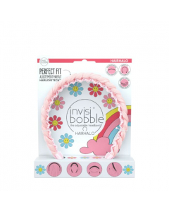 Invisibobble HairHalo Retro Dreamin’ Eat, Pink And Be Merry 