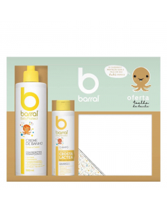 Barral BabyProtect Bath Cream + Shampoo + Bath Towel Set