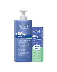 Uriage Baby 1st Cleansing Water + 1st Change Cream Gift Set