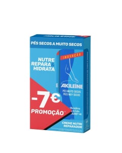 Crema reparadora nutritiva para pies Akileine Pack 2x50ml