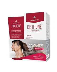 Cistitone Forte BD Hair Loss Capsules + Iraltone Fortifying Shampoo Pack