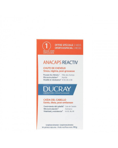 Ducray Anacaps Reactiv Food Supplement For Hair And Nails 3x30 Capsules
