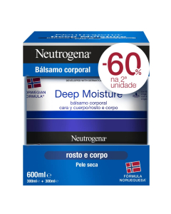Neutrogena Deep Moisture Bálsamo Confort de Rápida Absorción Pack 2x300ml