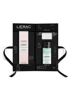 Lierac Hydragenist The Rehydrating Eye Care + The Micellar Water + Washable Cotton Pads Gift Set