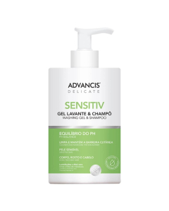 Advancis Delicate Sensitiv Cleansing Gel and Shampoo 500ml