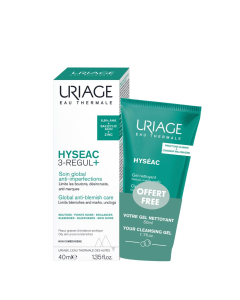 Uriage Hyseac 3-Regul+ Global Anti-Blemish Care + Cleansing Gel Gift Set