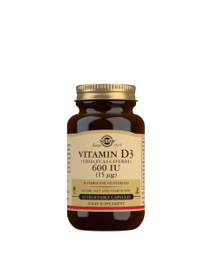 Solgar Vitamin D3 15μg 600 IU Capsules x60